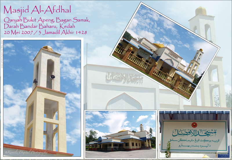 Masjid Al-Afdhal - Qaryah Bukit Apeng, Bagan Samak, Daerah Bandar Baharu Kedah